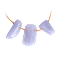 Chalcedon, gebändert gebohrt